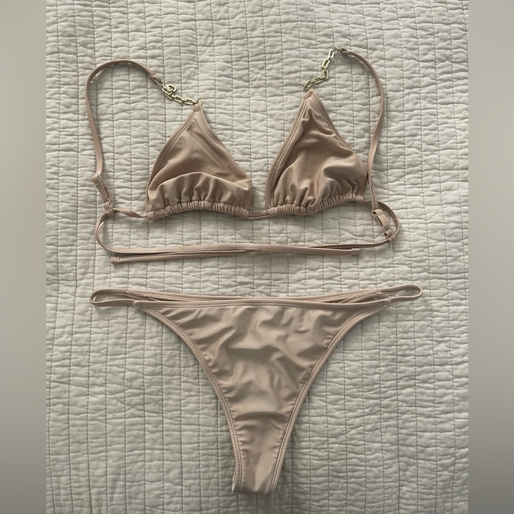 Shade & Shore Tan Bikini Set
